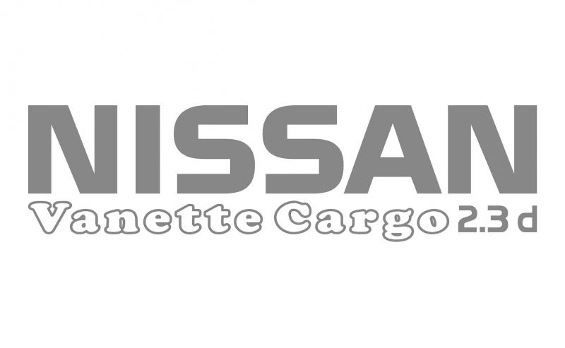 Nissan Vanette Cargo 2.3d oldal matrica