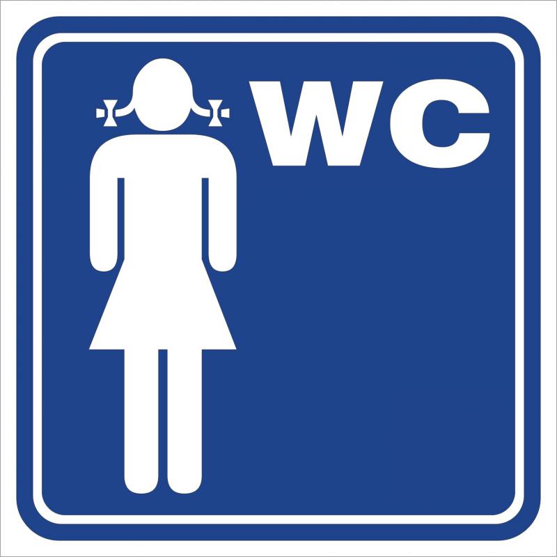 Női WC 2 matrica