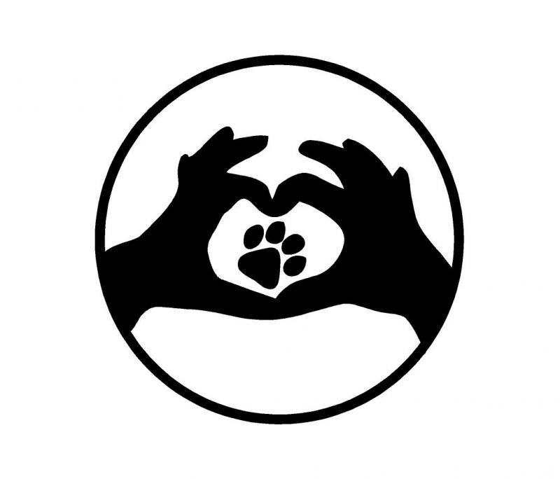 Szeretem a kutyákat matrica (M1) /EU-HU/