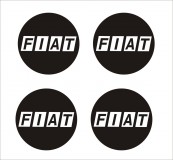 Fiat felni/dísztárcsa (régi) matrica szett /EU-HU/