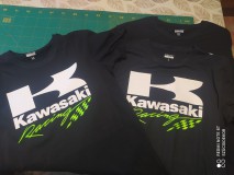Kawasaki Racing póló (L-es)