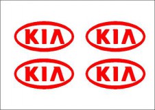 Kia felni/dísztárcsa matrica szett (ovális) /EU-HU/