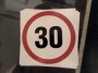 Maximális sebesség matrica 30 km d130mm /EU-HU/
