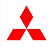 Mitsubishi logó matrica (M1)