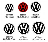 Volkswagen felni/dísztárcsa matrica szett 2. típus /EU-HU/