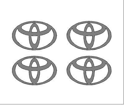 Toyota felni/dísztárcsa matrica szett (ovális)