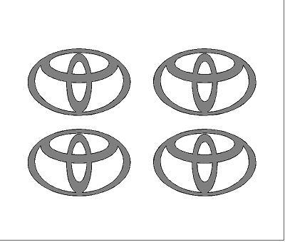 Toyota felni/dísztárcsa matrica szett (ovális) /EU-HU/