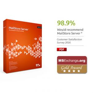 MailStore Server 2 éves Standard terméktámogatással 25-49 felhasználóig