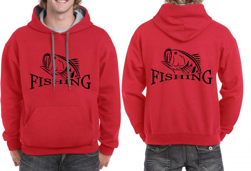 Horgászos unisex pulóver