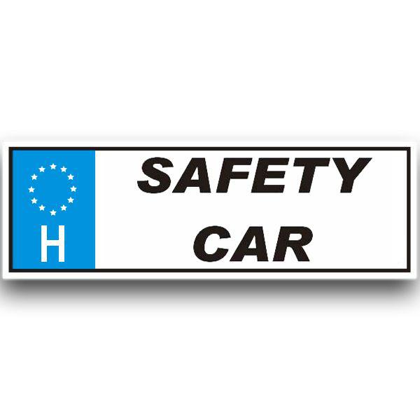 Rendszámtábla/Safety car