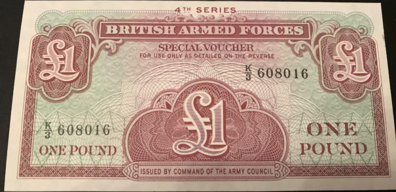 British Armed Forces 1 font UNC (4th series)