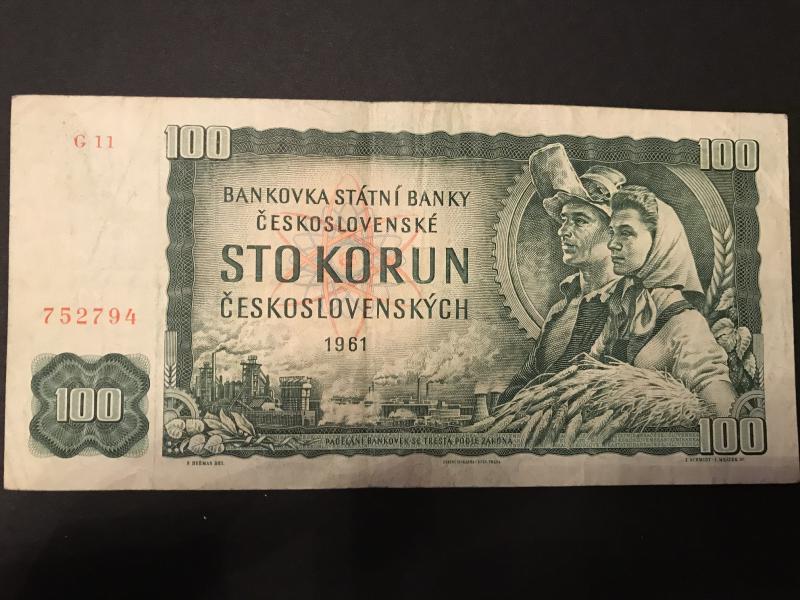 Csehszlovákia 100 korona (1961)