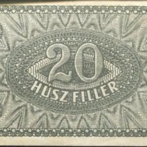 20 fillér (1920) alacsony sorszám