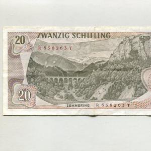 Ausztria 20 Schilling (1967)