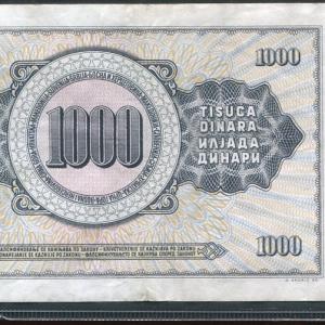 Jugoszlávia 1000 dinár (1981)