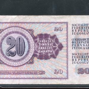 Jugoszlávia 20 dinár (1974)