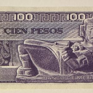 Mexikó 100 peso bankjegy (UNC) 1982