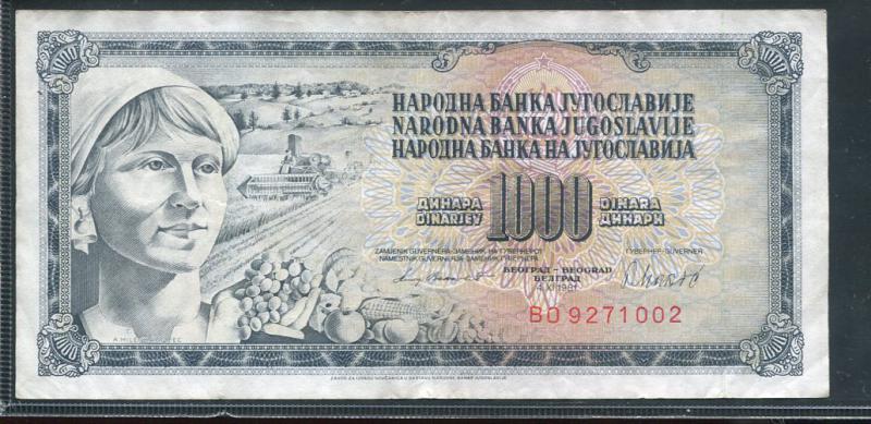 Jugoszlávia 1000 dinár (1981)