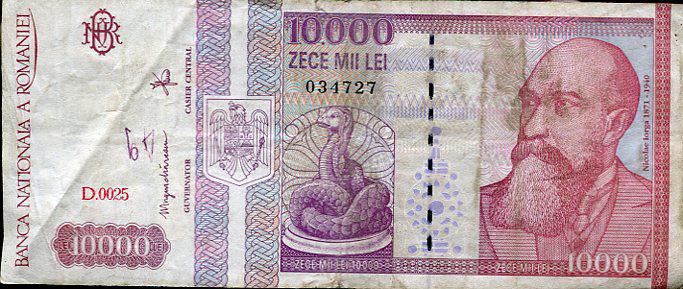 Románia 10.000 lej (1994)