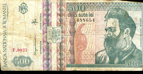Románia 500 lej (1992)