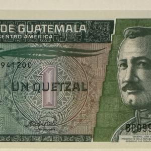 Guatemala 1 quetzal bankjegy (UNC) 2008