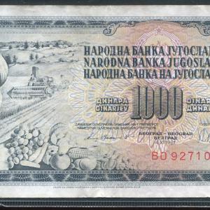 Jugoszlávia 1000 dinár (1981)