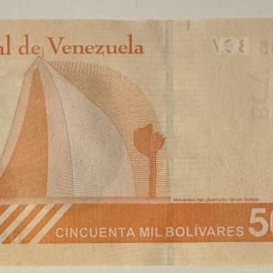 Venezuela 50.000 bolivares bankjegy (UNC) 2019