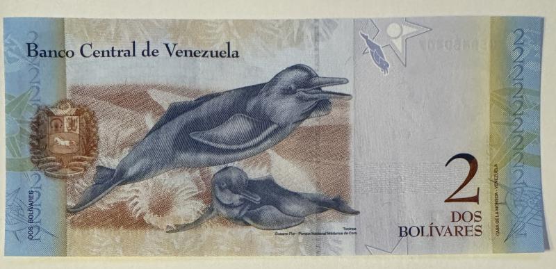 Venezuela 2 bolivares bankjegy (UNC) 2012