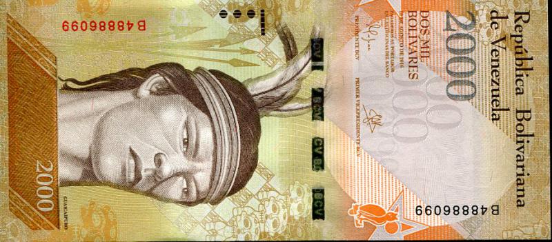 Venezuela 2000 Bolivares bankjegy (UNC) 2016