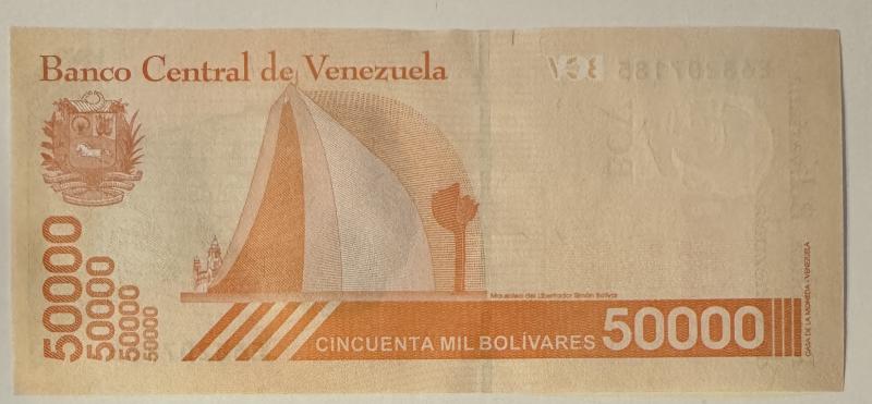 Venezuela 50.000 bolivares bankjegy (UNC) 2019