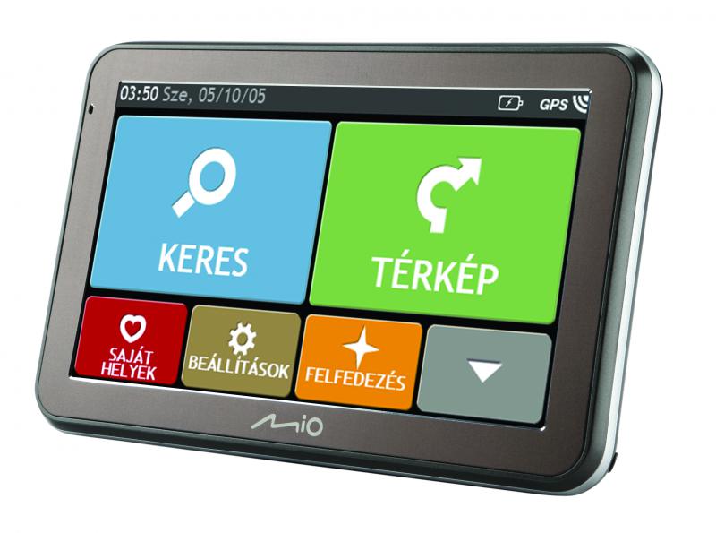 Mio Spirit 7550 LM Teljes Europa térképpel 5,0" GPS navigáció+ ajándék bőrtok