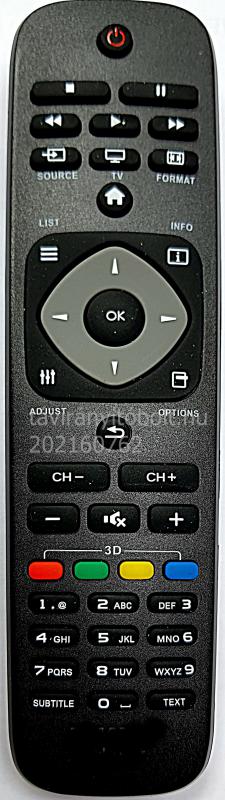 398GR08BEPHN0008CR, 996596001842 TÁVIRÁNYÍTÓ PHILIPS RC43J-01