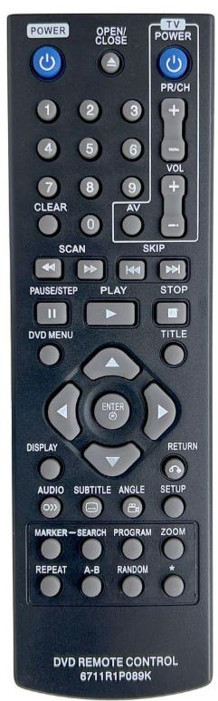 AKB35840202, AKB-35840202, AKB35840207,UTÁNGYÁRTOTT LG DVD TÁVIRÁNYÍTÓ