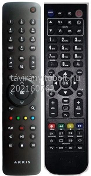 ARRIS, ARIS, HELYETTESÍTŐ TÁVIRÁNYÍTÓ, VIP2853, VIP1003, VIP2952, VIP1103, VIP1113, VIP4302