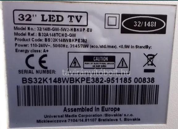 BLAUPUNKT TESCO BS32K148WBKPE382, B32A148TCHDGW, 32/148I-GW-5W2-HBKUP-EU