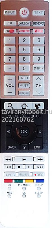 CT-8054 TOSHIBA TÁVIRÁNYÍTÓ NETFLIX