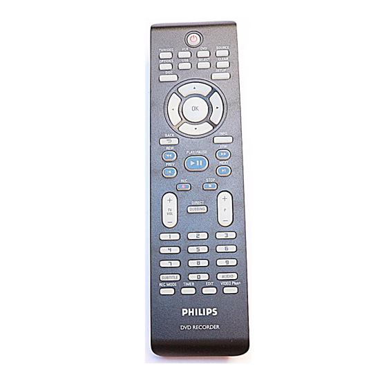 DVDR3435V / DVDR3435V37 DVD RECORDER / VCR 242254901516, EREDETI PHILIPS TÁVIRÁNYÍTÓ