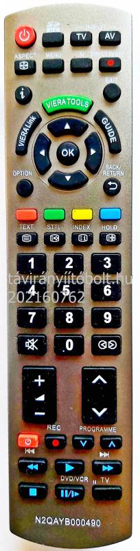N2QAYB000490, N2QAYB000672, UTÁNGYÁRTOTT PANASONIC TÁVIRÁNYÍTÓ SILVER