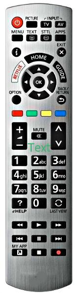 PANASONIC TX-40FX655, TX-43FX, TX-49FX NTFLIX TÁVIRÁNYÍTÓ