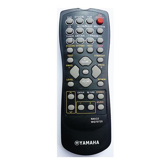 RAV22, RAV-22, WG70720 YAMAHA EREDETI HIFI TÁVIRÁNYÍTÓ