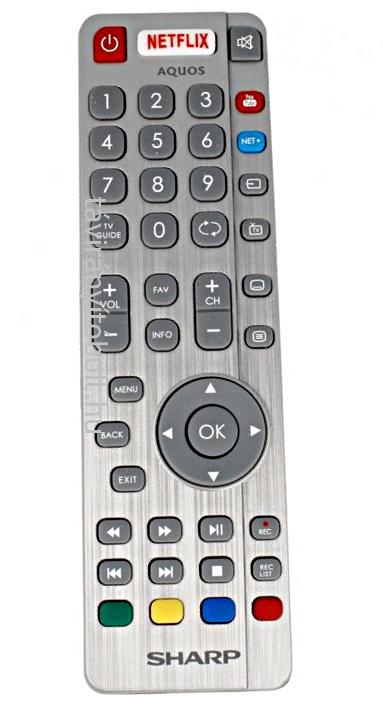 SHARP AQUOS ORIGINÁL SILVER REMOTE (RF) RÁDIÓFREKVENCIÁS