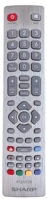 SHARP AQUOS S RÁDIÓ FREKVENCIÁS (RF) - eredeti gyári távirányító