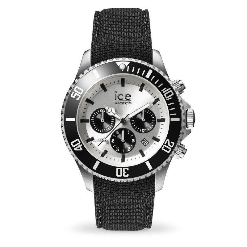 ICE WATCH STEEL BLACK SILVER CHRONO 016302 Férfi Karóra