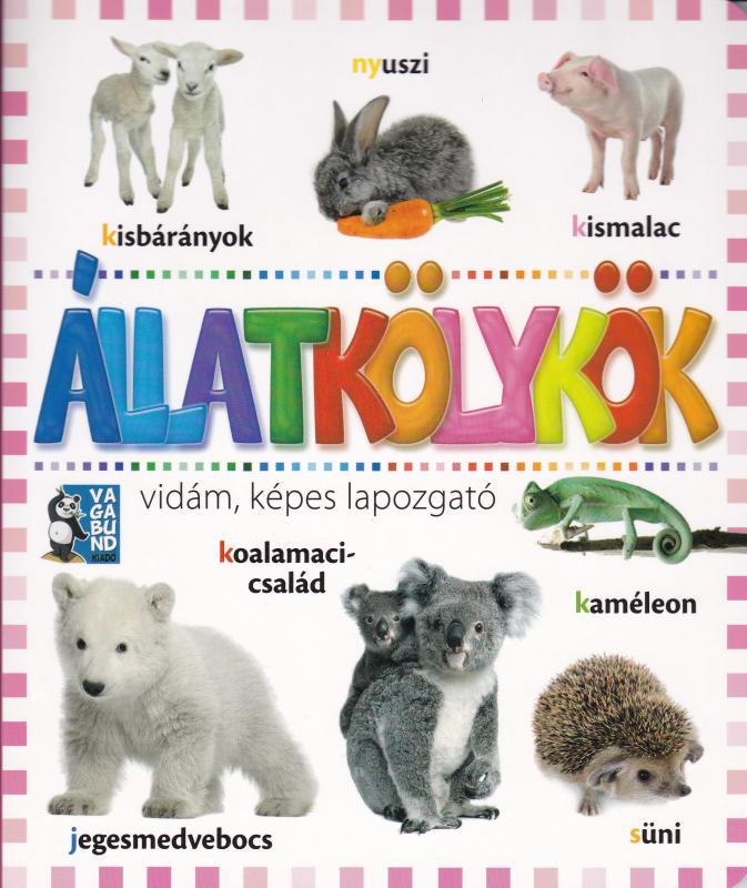 Állatkölykök vidám, képes lapozgató