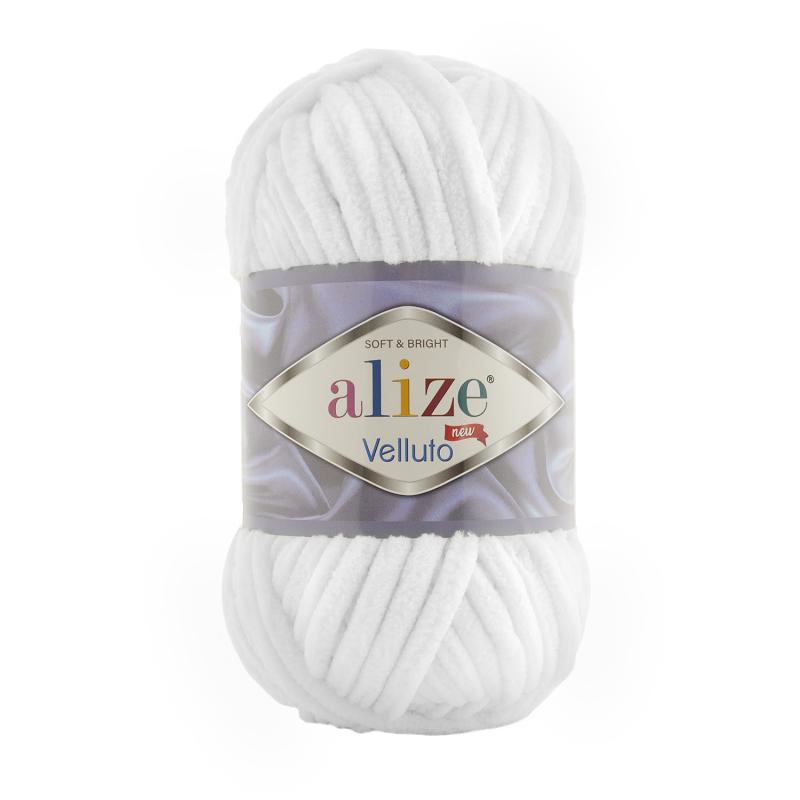 Alize Velluto 55 Fehér