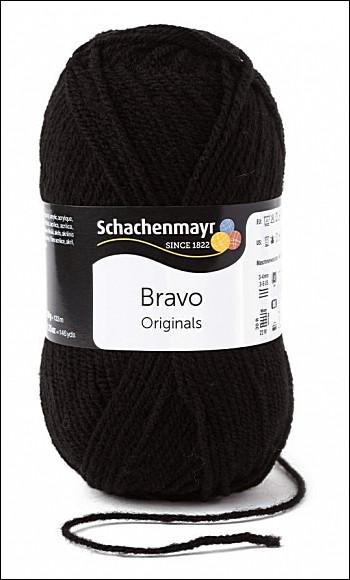 Bravo 5dkg fonal  színkód: 8226 Fekete