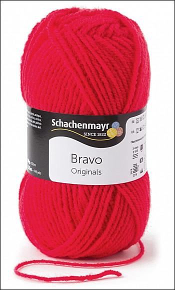 Bravo 5dkg fonal  színkód: 8241 Skarlát vörös