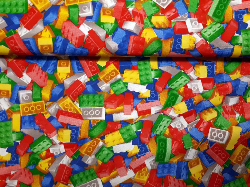 Lakástextil LEGO minták 140 cm széles