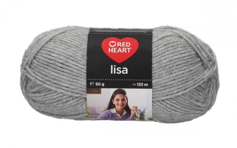 Lisa Red Heart fonal 5dkg  színkód: 5668 szürke