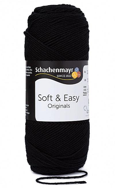 Soft & Easy 10dkg fonal színkód: 0099 fekete